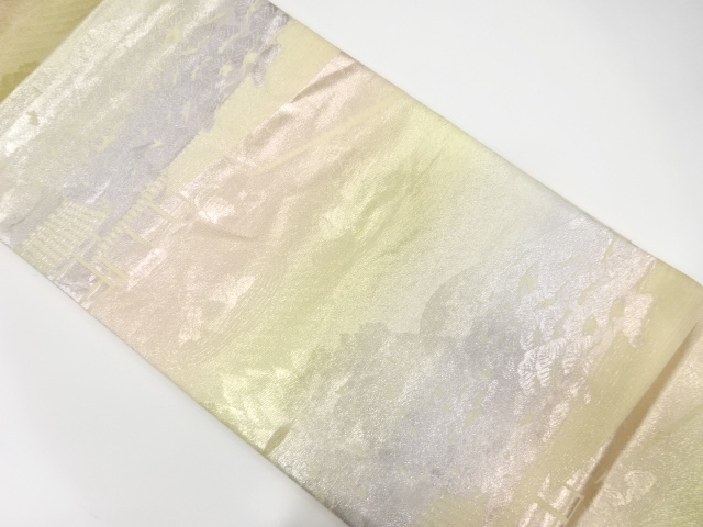 枯山水模様織出し袋帯